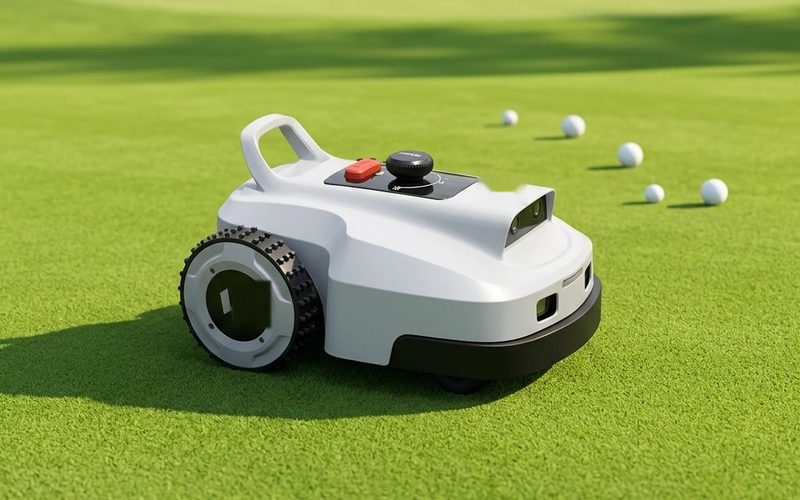 VERDA on a closely mown lawn, the finish left by daily mulching