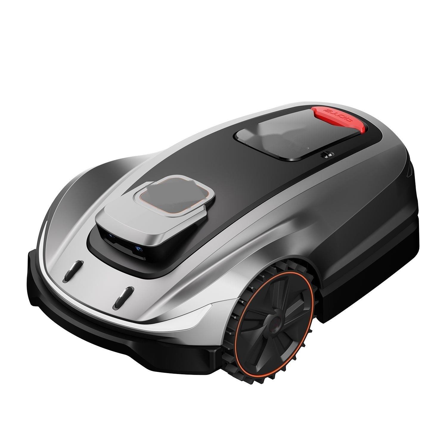 VERDA Ridge AWD robot mower, three-quarter view